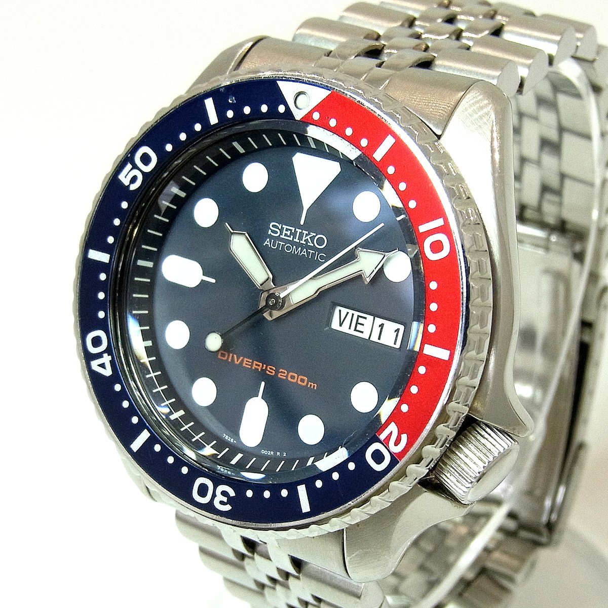 セイコー 7S26-0020 ブラックボーイ ダイバー 200m ペプシベゼル  