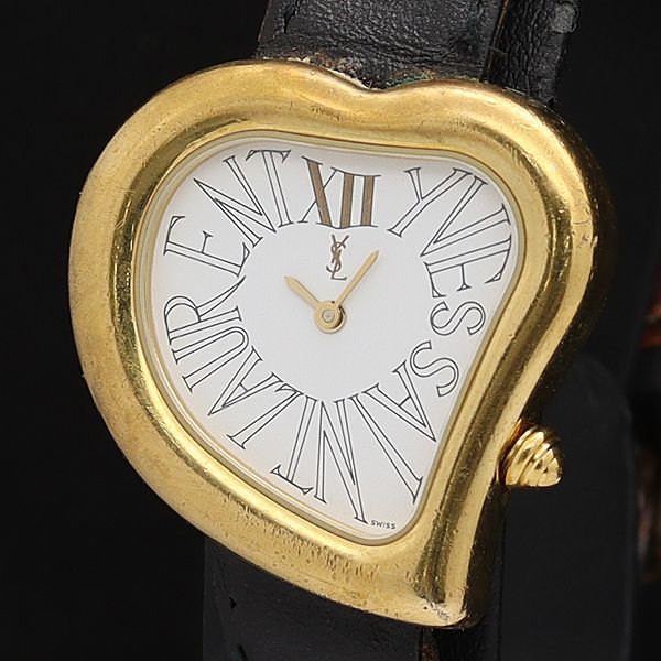 希少 イヴ・サンローラン 時計 ハート型 Yves Saint Laurent ハート型