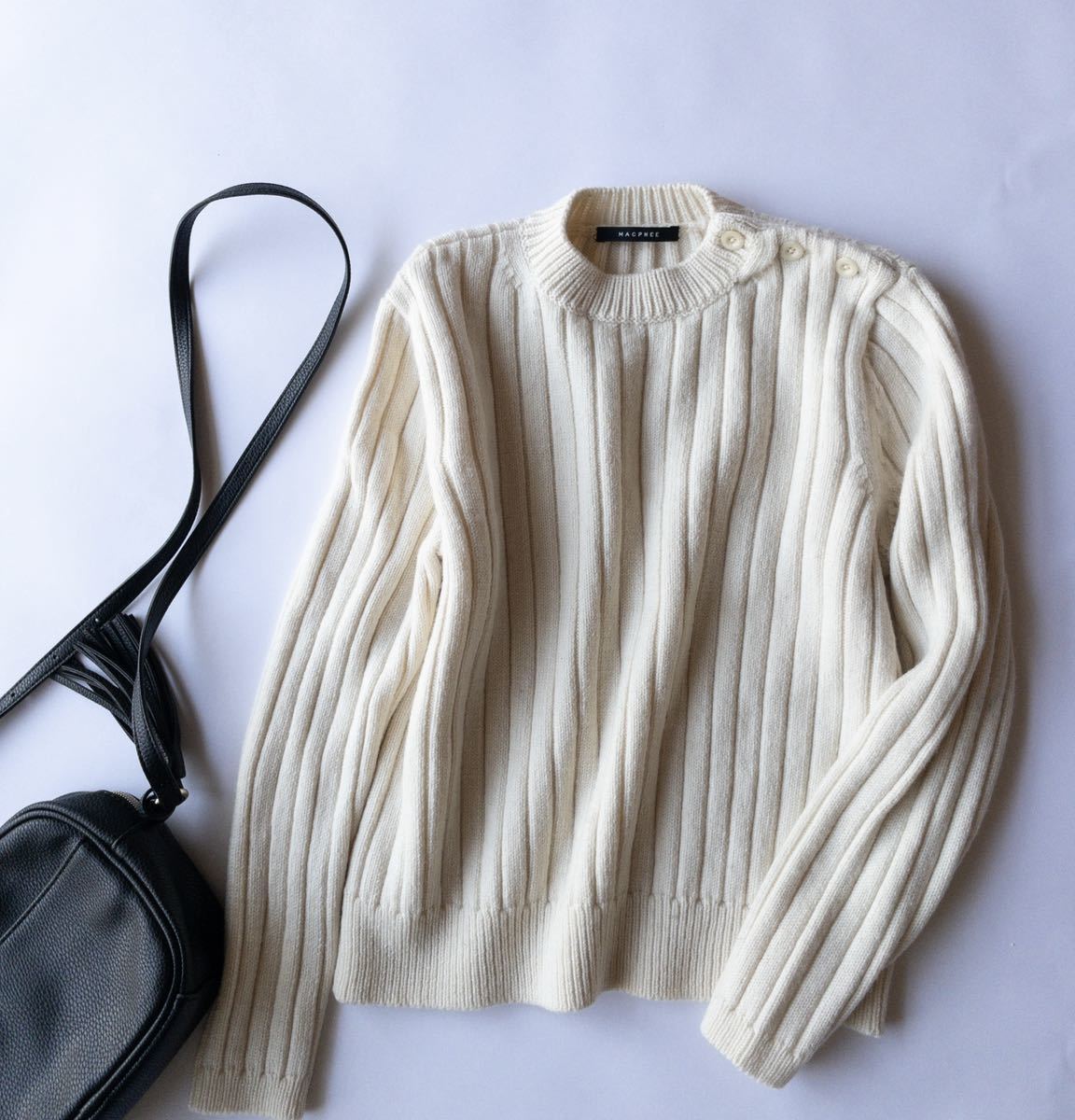 【数量限定，正規品】 トゥモローランド マカフィー 肩ボタンウールニットセーター /N097(トップス)｜売買されたオークション情報、yahooの商品情報をアーカイブ公開 - オークファン 女性用