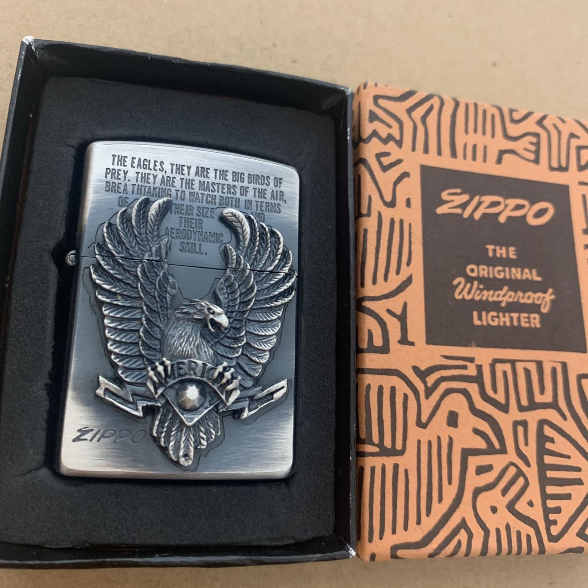 ZIPPO イーグル Zippo 希少 ジッポ ハーレーダビッドソン 立体加工 
