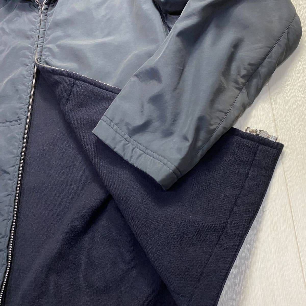 エルメス/HERMES】リバーシブル2WAY ナイロンパーカー 裏地カシミヤ100 