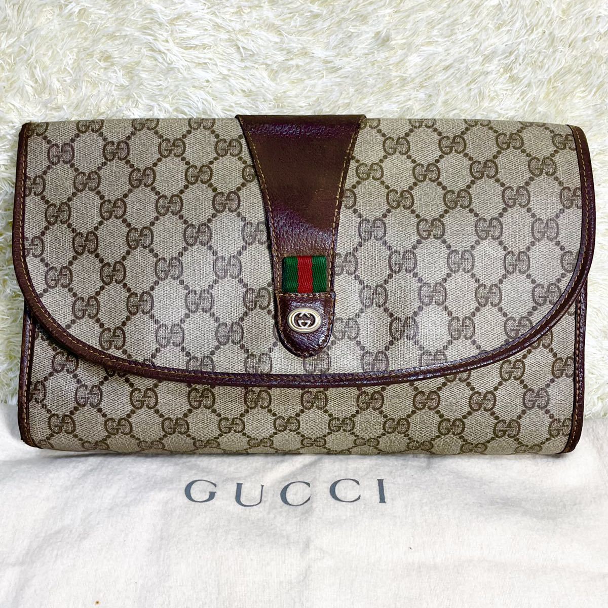 1円 上品 GUCCI グッチ セカンドバッグ クラッチバッグ オールドグッチ 
