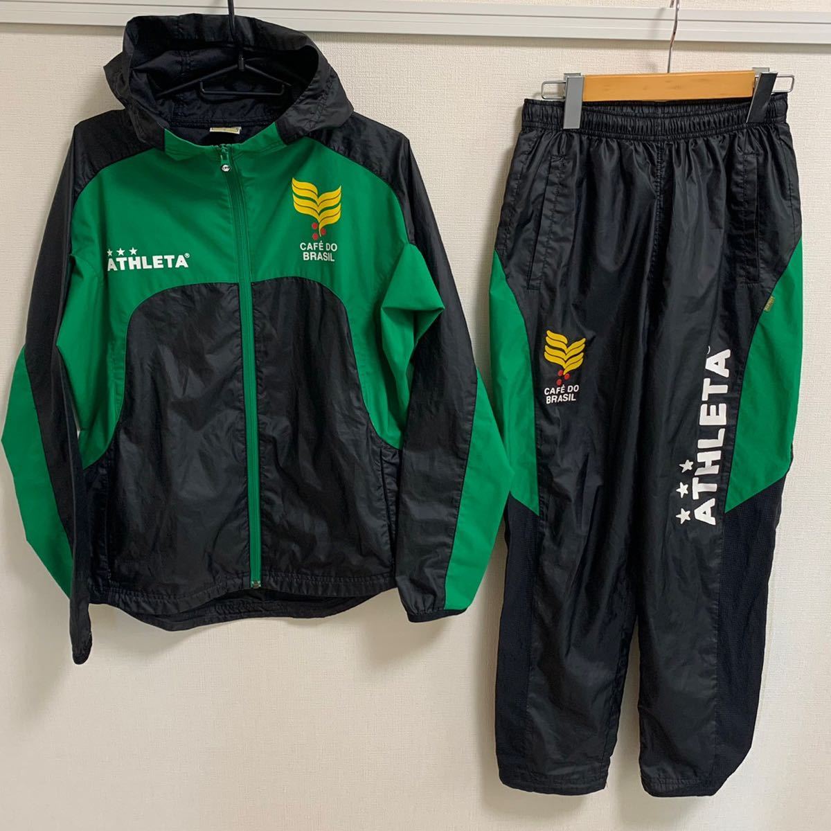 SALE，豊富な ATHLETA ピステ 上下セット アスレタ サッカー フットサル グリーン ブラック フード付き ウインドブレーカー トレーニングウェア(その他)｜売買されたオークション情報、yahooの商品情報をア その他