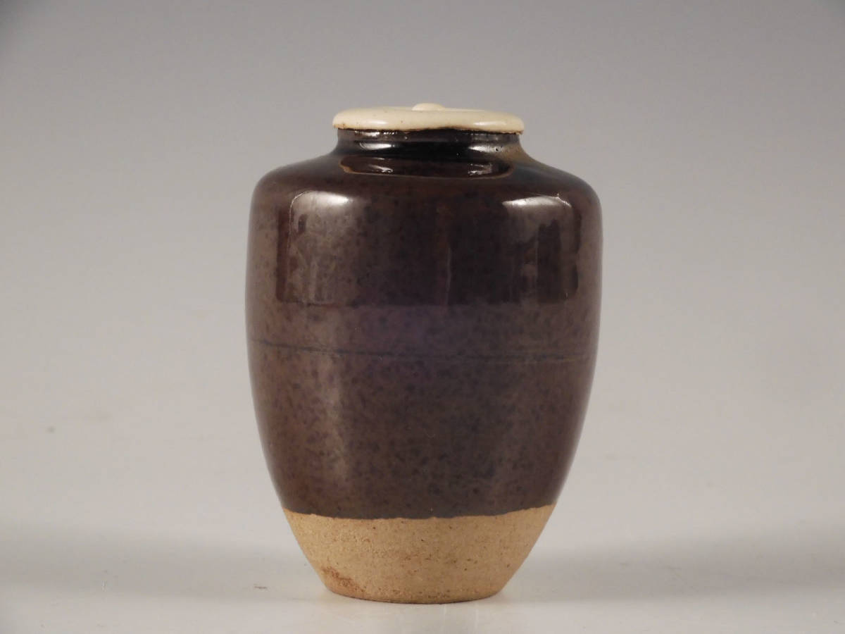 ☆栄☆古瀬戸 灰釉 肩衝 茶入 茶道具 仕覆 無傷完品 ud463 【公式通販】