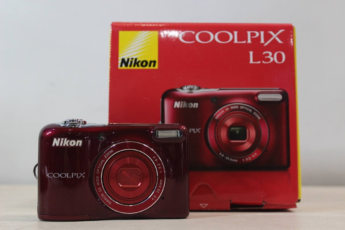 1円スタート】(12) G7381 NIKON ニコン COOLPIX L30 コンパクト
