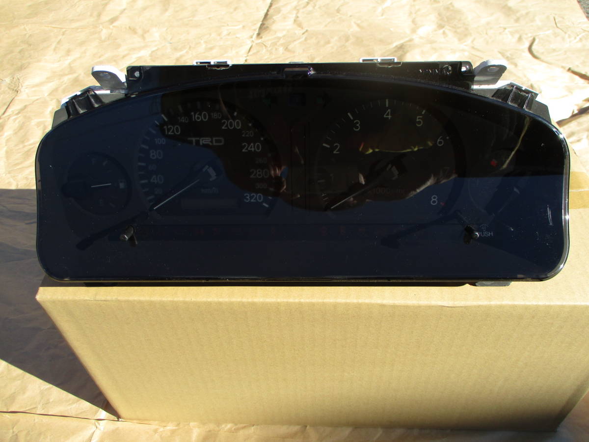 美品 JZX100 TRD フルスケールスピードメーター 320kmメーター 後期 MT 