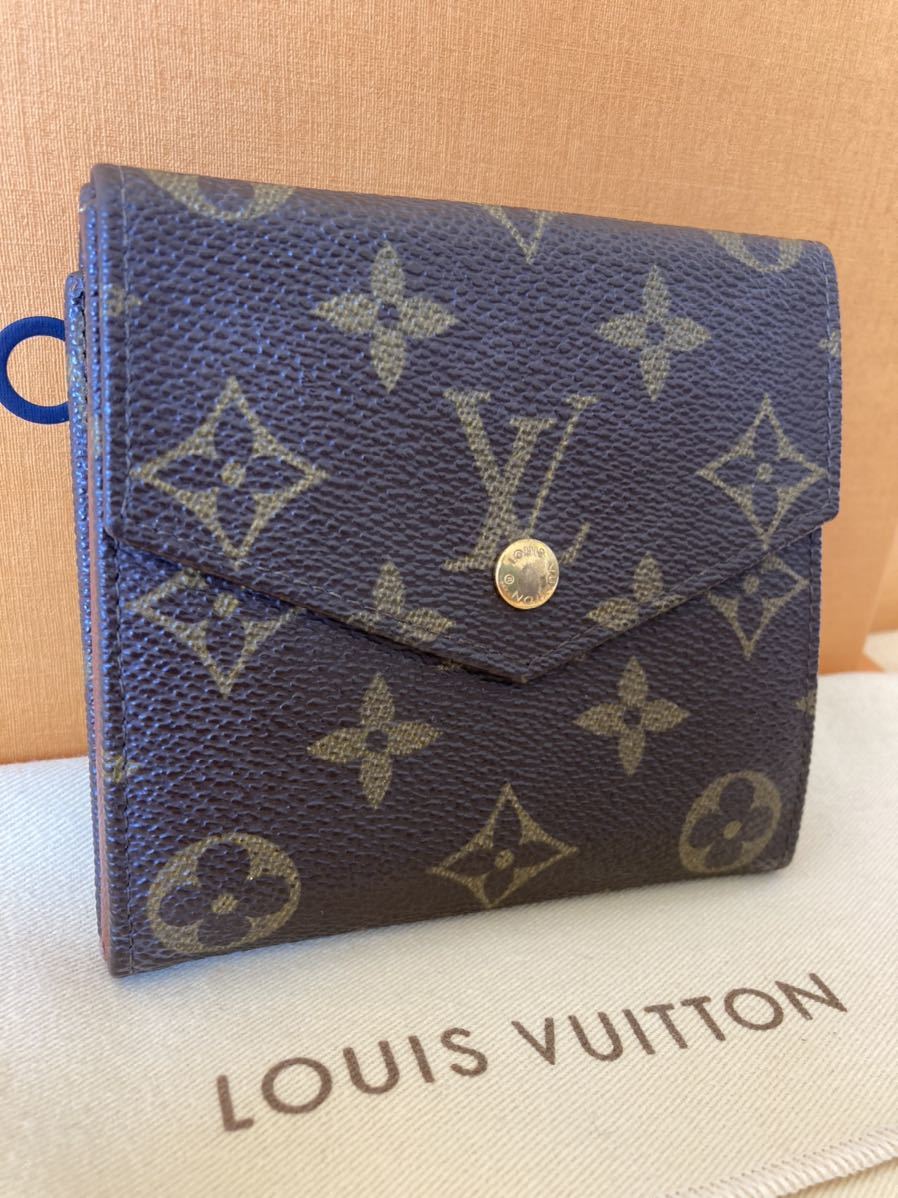 お買い得，100%新品 極 ：角スレ ベタつき無し 1円スタート LOUIS VUITTON ルイヴィトン ポルトモネビエ メンズ レディース 二つ折り財布 M61660(モノグラムライン)｜売買されたオークション情報、yahooの商品情報をア 服飾小物