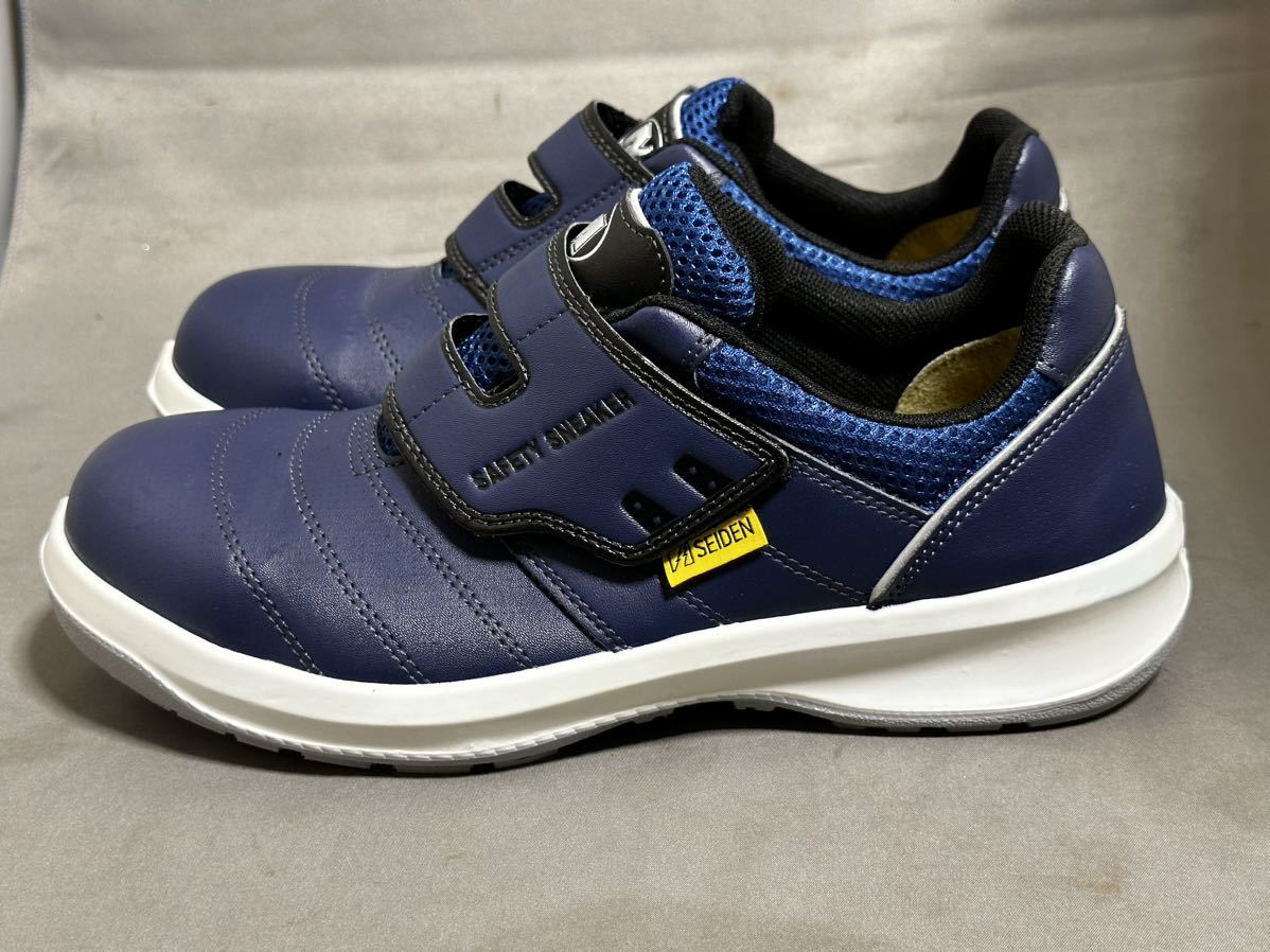 ミドリ安全　静電安全靴（スニーカー）　Ｇ３５９５　２５ＥＥＥ　（マジックタイプ）　ネイビー　JIS T8103 (ED-O/C2)/人工皮革製　Ｃ　⑥