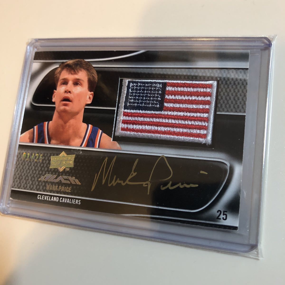 25枚限定 1stNo.】08-09 UD Black Flag patch Auto Mark Price 