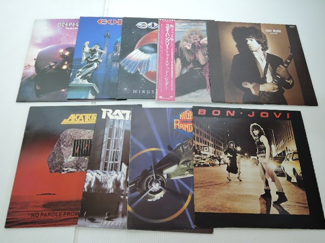 V.A.(Bon Jovi/Europe等)「洋楽ロック まとめ LP 9点セット」/洋ロ/セット