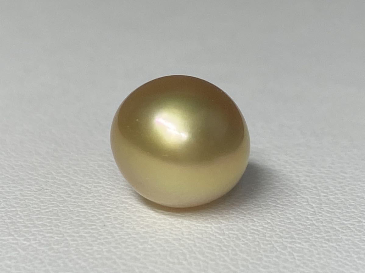 絶品！光沢抜群！大粒11.4mm】天然 南洋白蝶真珠 2.3g ダイヤD0.05ct
