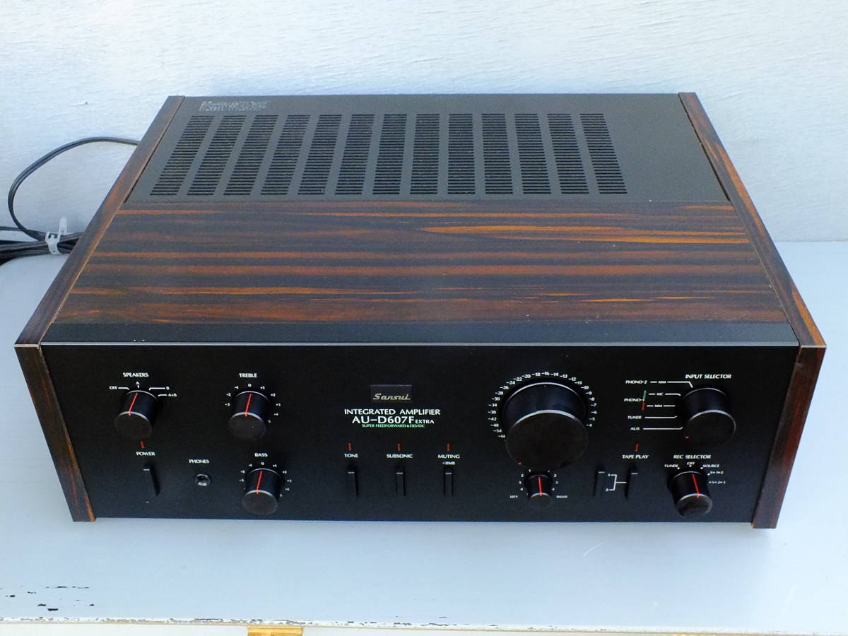 サンスイ AU-D607F プリメイン アンプ シルバー 動作品 AU-D607F サンスイ プリメインアンプ EXTRA SANSUI Sansui EXTRA