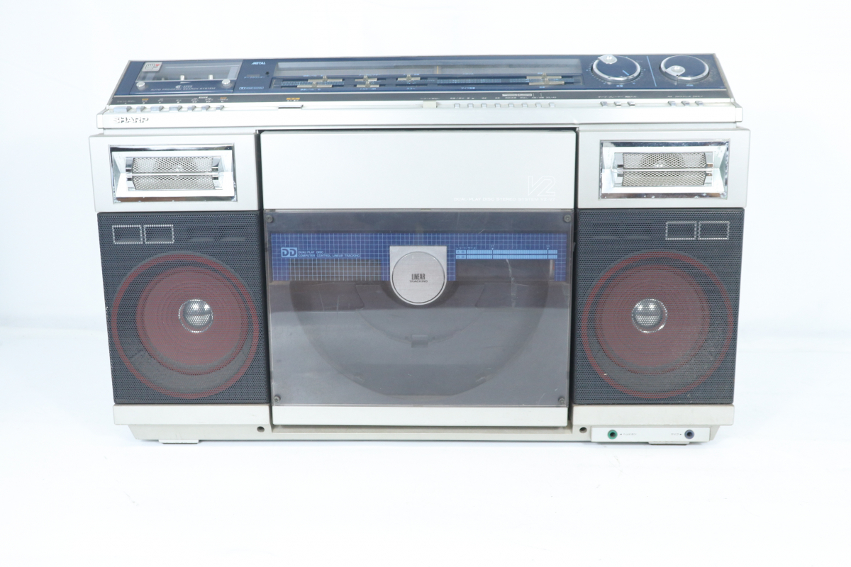 ト葛】 SHARP シャープ DUAL-PLAY DISC STEREO SYSTEM VZ-V2 大型