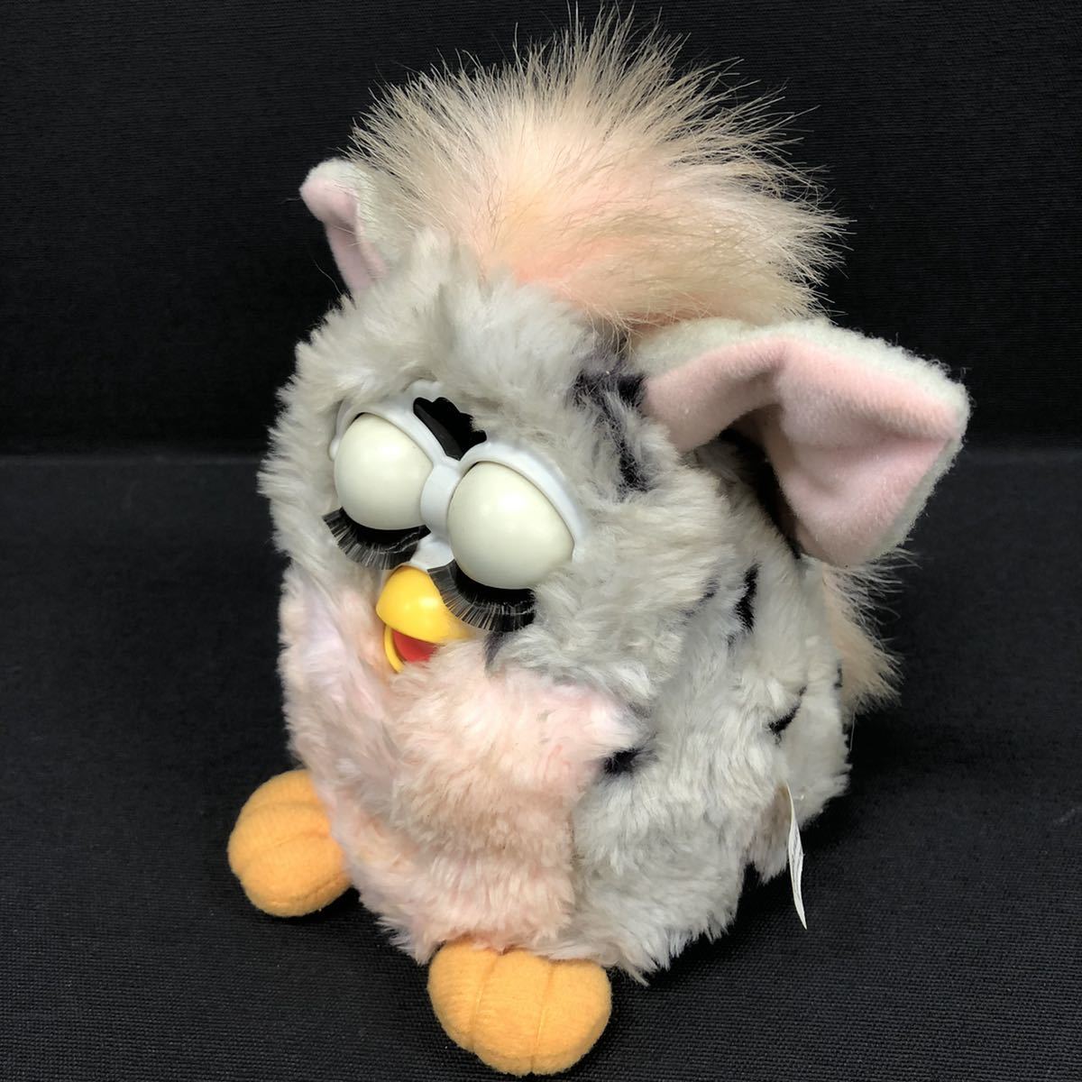 T TOMY トミー Furby ファービー 1998 グレー×ピンク ぬいぐるみ