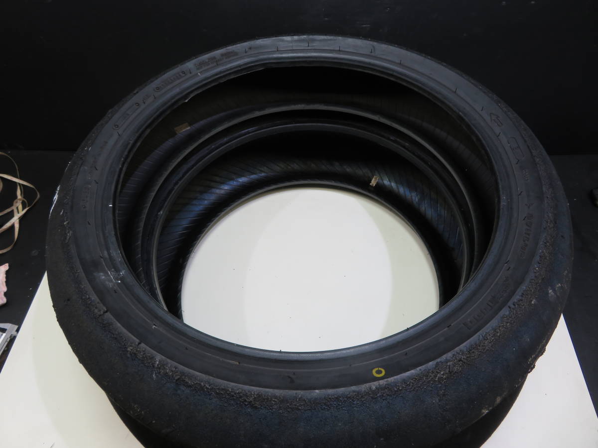 ダンロップ レーシング スリックタイヤ 中古 前後セット ST1000 CBR