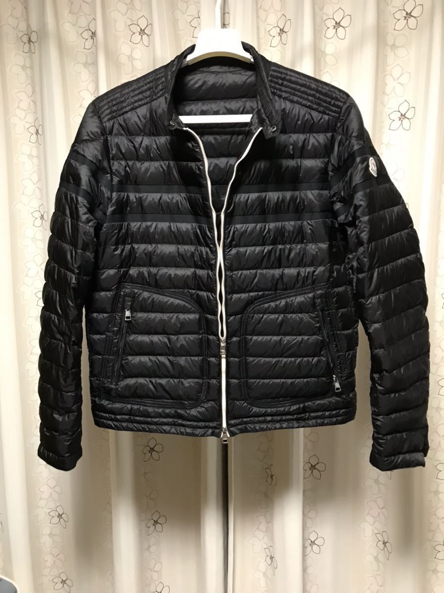 美品 MONCLER モンクレール ブルゾン ライディングジャケット 美品 MONCLER モンクレール ブルゾン ライディングジャケット