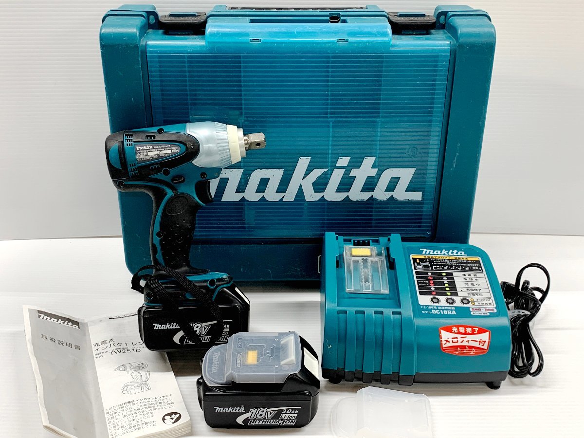  IZU 品 Makita マキタ 充電式インパクトレンチ TW251DRFX 102-221118-KM-05-IZU(本体)｜売買されたオークション情報、yahooの商品情報をアーカイブ公開 - オークファン インパクトドライバ