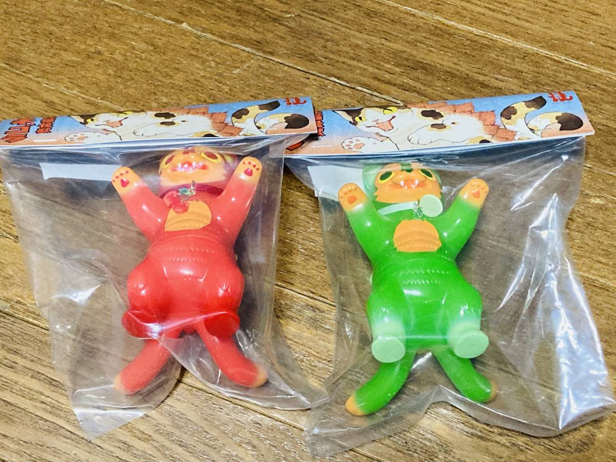 小夏屋 ソフビフィギュア ネゴラ さくらんぼ　メロン 小夏屋 ネゴラ ソフビ メロン さくらんぼ こなつ Cat ⁄ | 小夏や