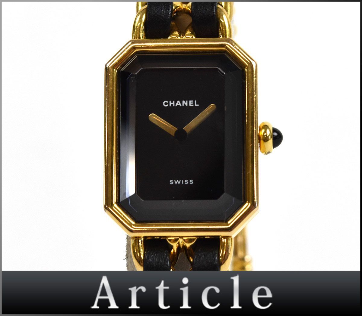 135585□動作確認済 CHANEL シャネル プルミエールM 腕時計 クォーツ 2