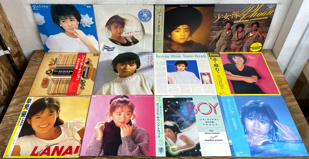 アイドル 邦楽女性歌手 60枚 LP レコード 大量 セット 中森明菜 0301