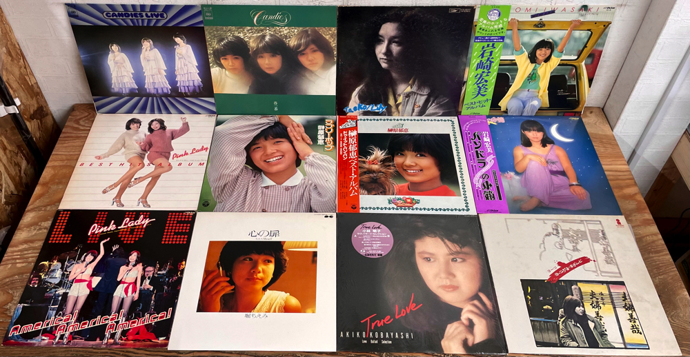 アイドル 邦楽女性歌手 60枚 LP レコード 大量 セット 中森明菜 0301