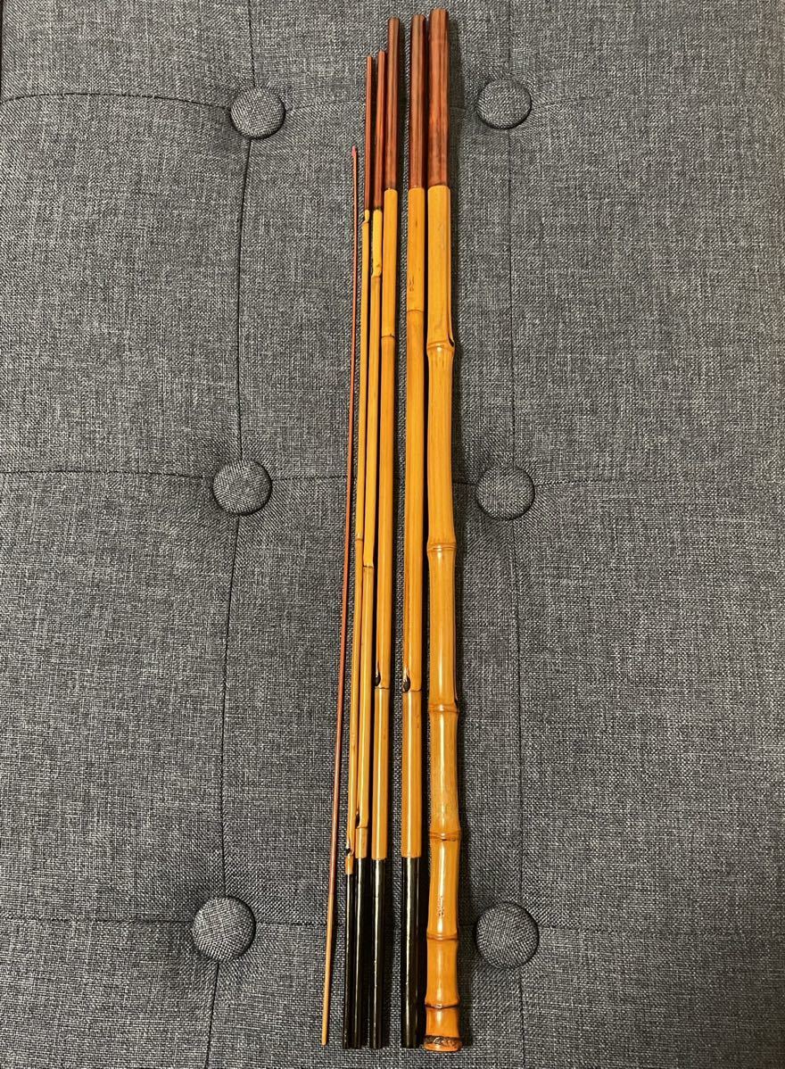 竿栄釣竿製作所 竿栄 タナゴ竿 6本並継 約233cm 仕舞寸法45cm 中古品 