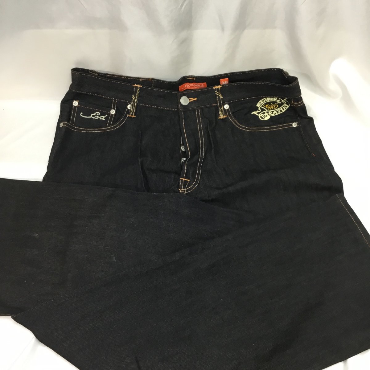 保管品/良品/CH】Ed Hardy エドハーディー デニムパンツ バック