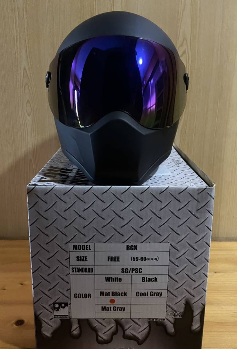 ネオライダース フルフェイス ヘルメットRGXマットブラック SG/PSC 