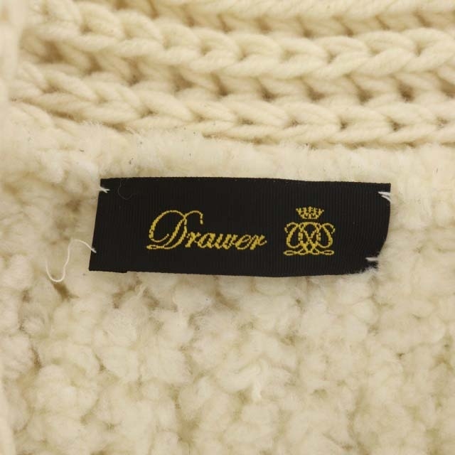 極美品】Drawer ドゥロワー 19ss ムートンエルボー ニットカーディガン