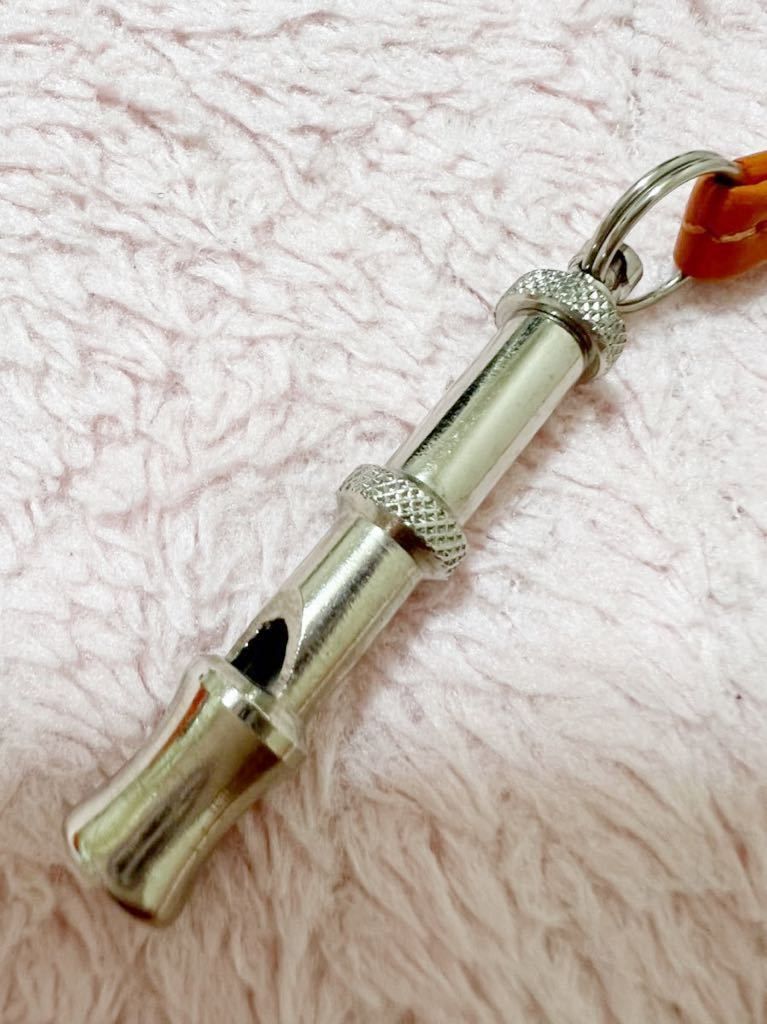 極美品】HERMES エルメス ネックストラップ シフレ ホイッスル 犬笛 笛 