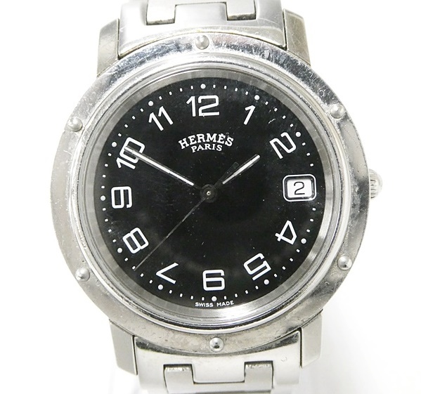 02 68-530958-22 [Y] HERMES エルメス クリッパー CL6.710 デイト H