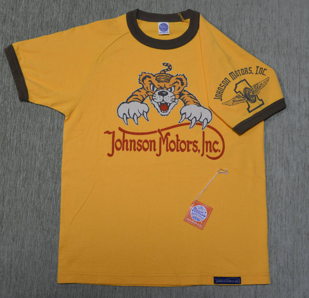 極美品 トイズマッコイ】ジョンソン・モータース リンガー Tシャツ 