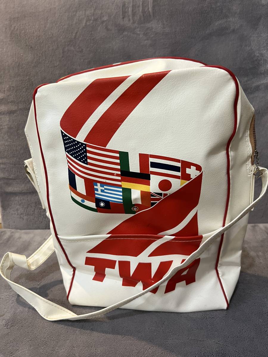 70年代 ヴィンテージ エアラインバッグ 「TWA」(航空会社別)｜売買され 