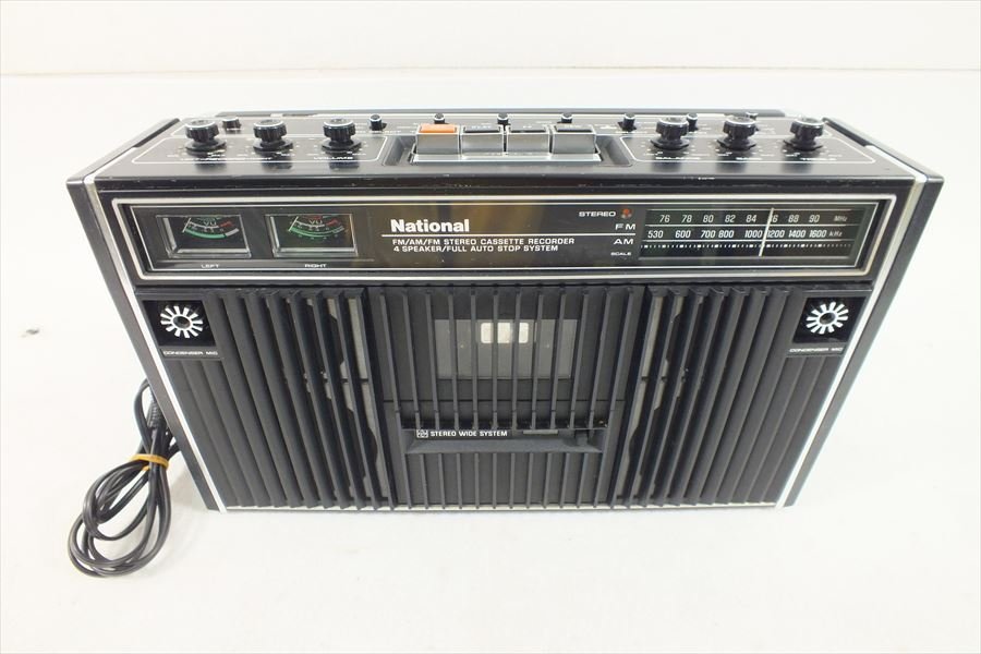 National ナショナル RS-457 FM/AM ラジカセ ラジオOK カセットテープ