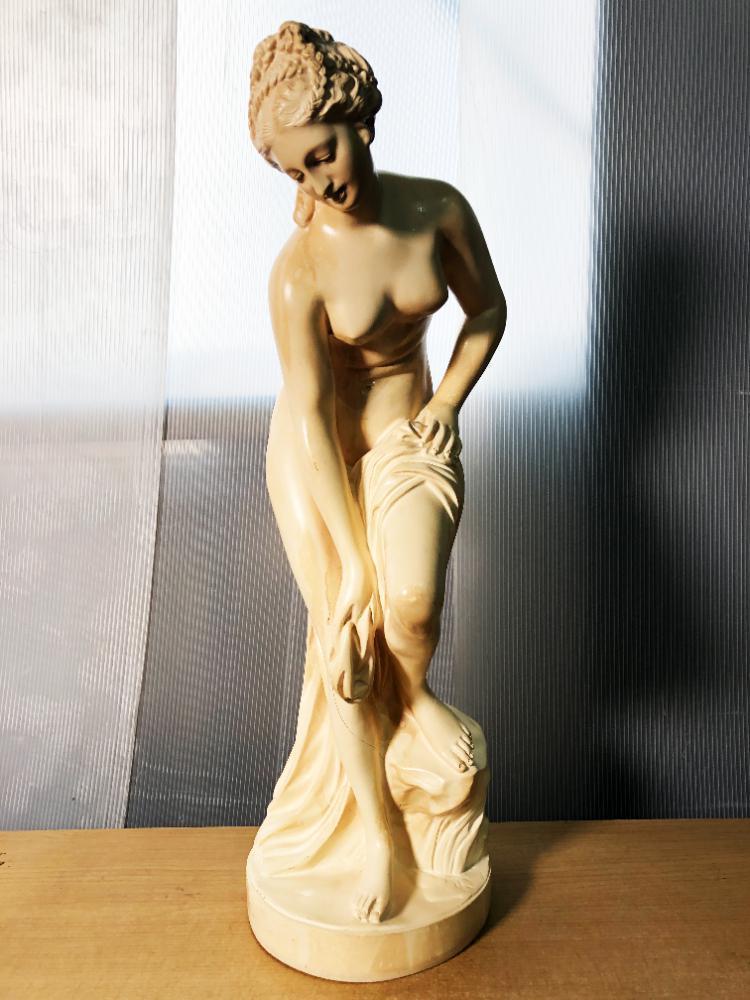 TOP ART トップアート ヴィーナス像 置物 オブジェ ◎☆ 中古☆TOP ART 裸婦像 ヴィーナス像 石膏風 美術品 置物