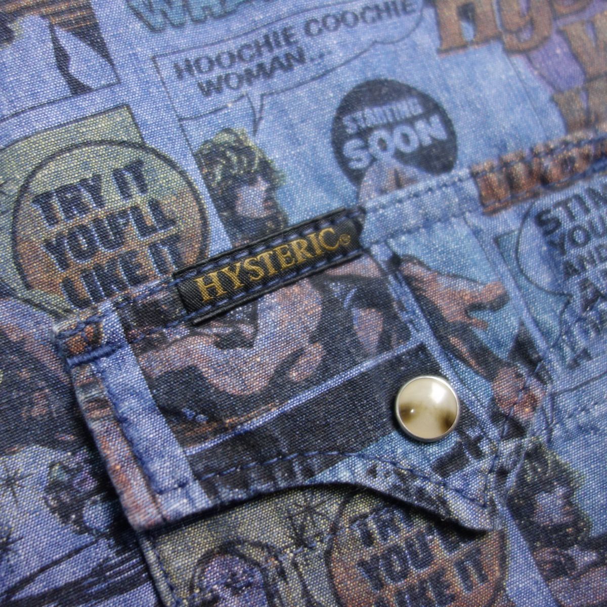 美品 HYSTERIC GLAMOUR ヒステリックグラマー 0213AH07 ガール総柄 