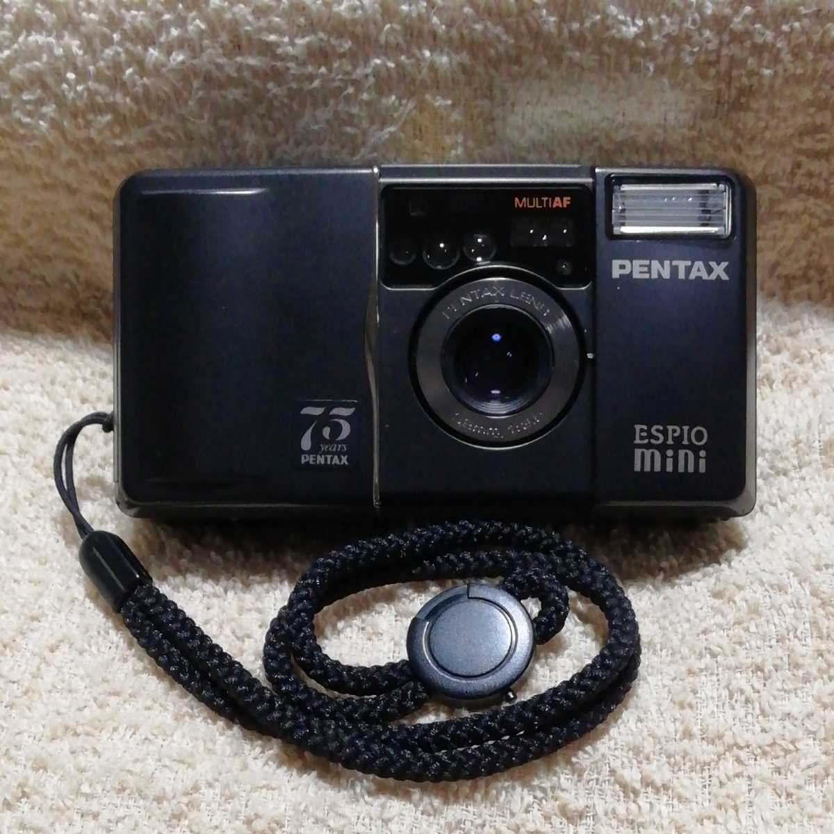 人気，2025 美品 ペンタックス エスピオミニ 75周年記念モデル 黒