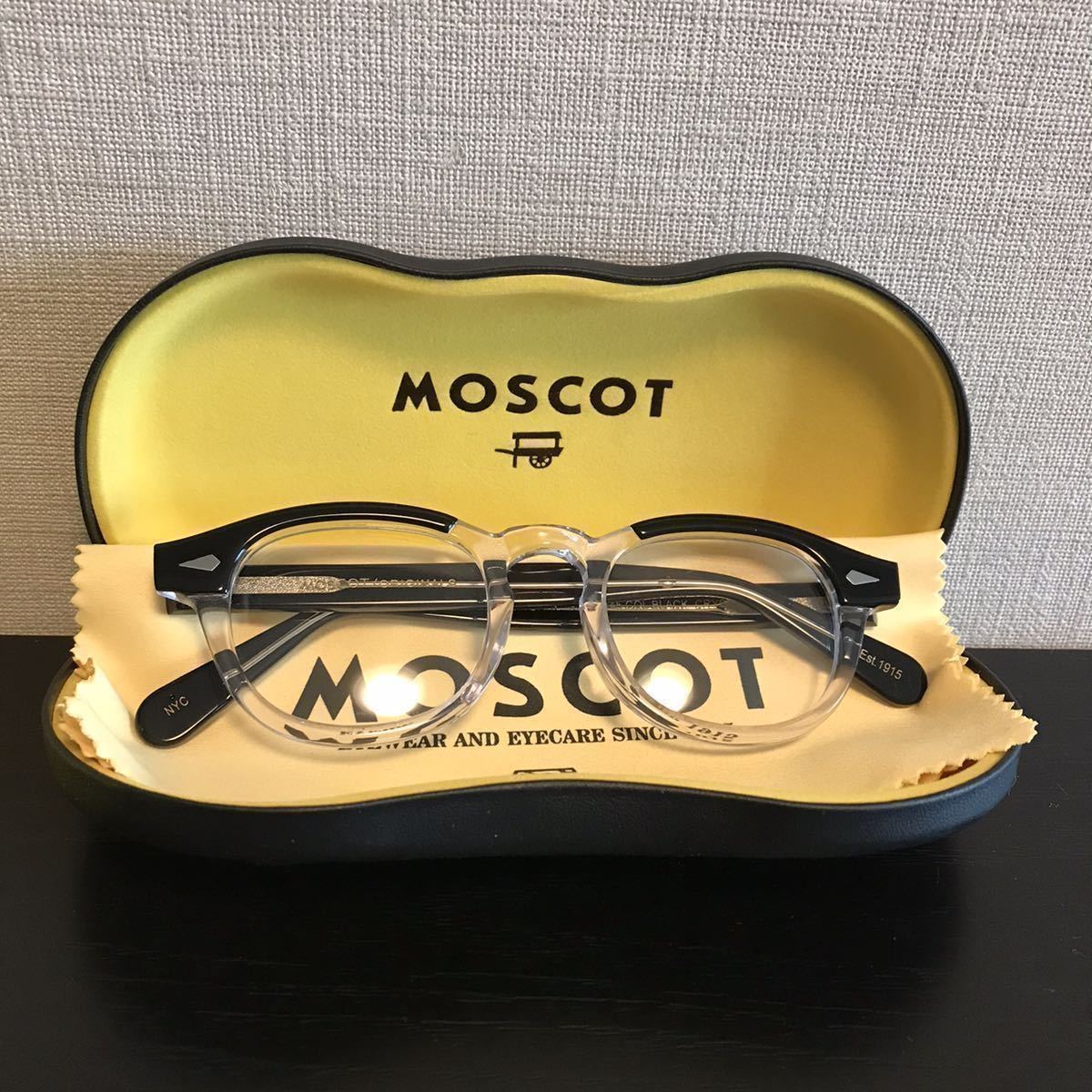 MOSCOT LEMTOSH サイズ46カラー：ブラッククリスタル モスコット 