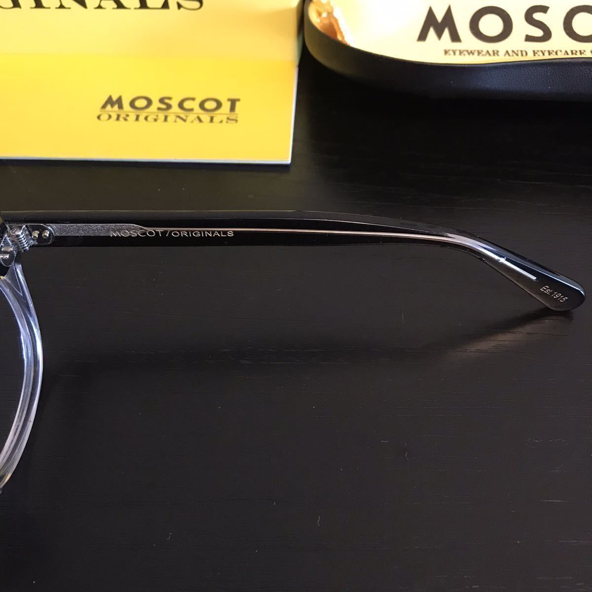 MOSCOT LEMTOSH サイズ46カラー：ブラッククリスタル モスコット 