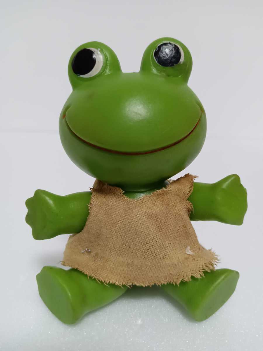 ⑤約8.5cm コルゲンコーワ ケロちゃん お座りタイプ ソフビ/昭和レトロ