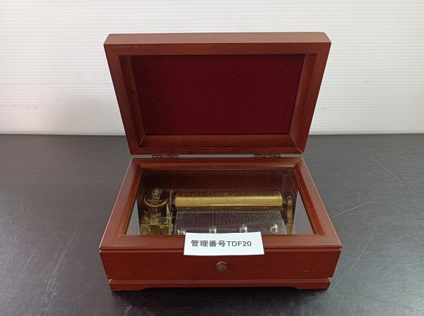 THORENS トーレンス 木製オルゴール TDF20 オルゴール THORENS トーレンス 木製 約9cm×20.5cm THORENS