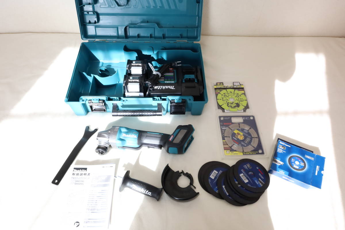 マキタ MAKITA 充電式ディスクグラインダー GA418D 18Vバッテリー付き 