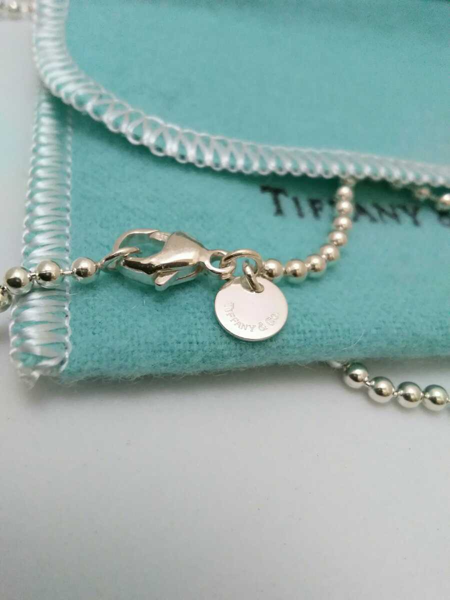TIFFANY&Co. ティファニー ボールチェーン ロングネックレス オーバル