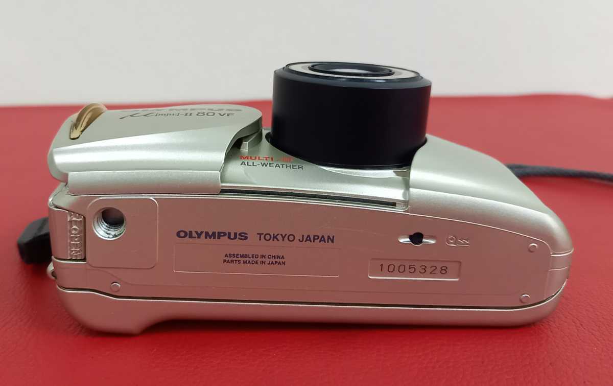 【美品・箱 ケース付き】オリンパス OLYMPUS MJU II 80 VF □A OLYMPUS μ[mju:]-II 80 VF ZOOM 38-80mm フィルムカメラ AF