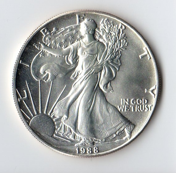 1988 アメリカ イーグル銀貨 1オンス アメリカ イーグル銀貨 1オンス
