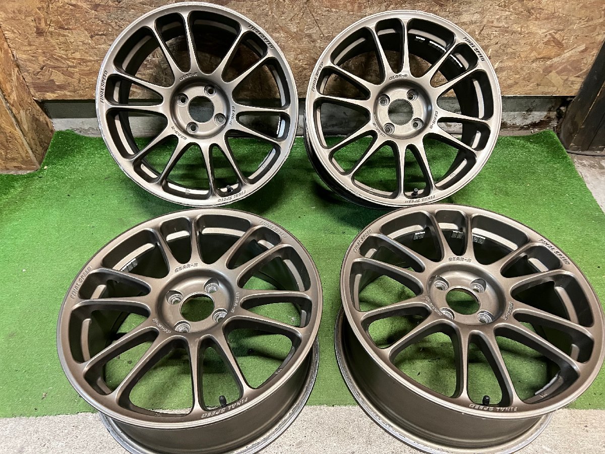 A-TECH FINAL SPEED GEAR-R 17インチ 7J +43 PCD100 4H 4本セット(