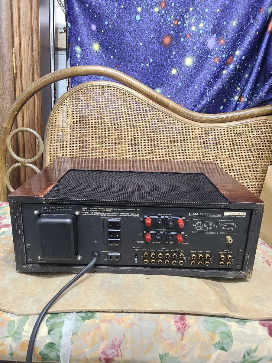 超レア！フルレストア超美品！LUXMAN高級プリメインアンプL-58A LUXMAN
