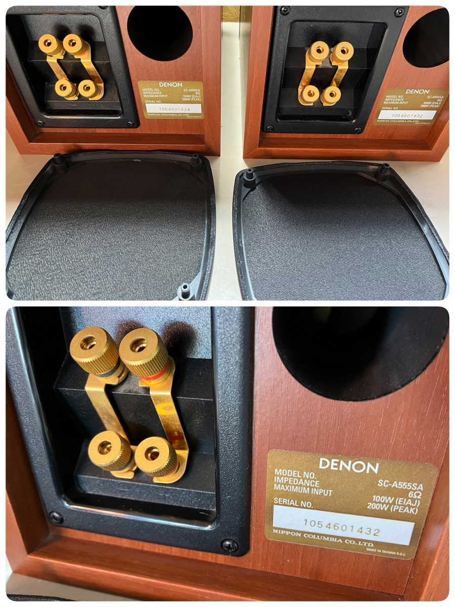 〇 DENON ペア スピーカーシステム SC-A555SA 6 3WAY 4SPEAKER SYSTEM