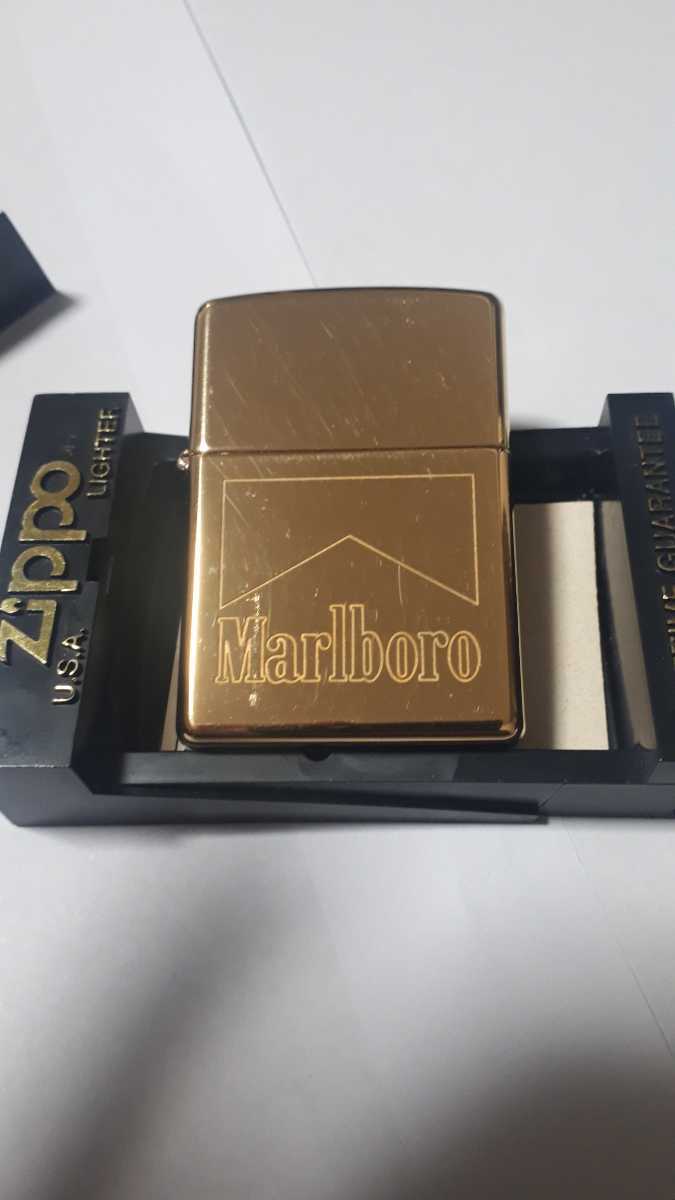 未使用 Marlboro Zippo Brass Case マルボロ ブラス ジッポー 1997年