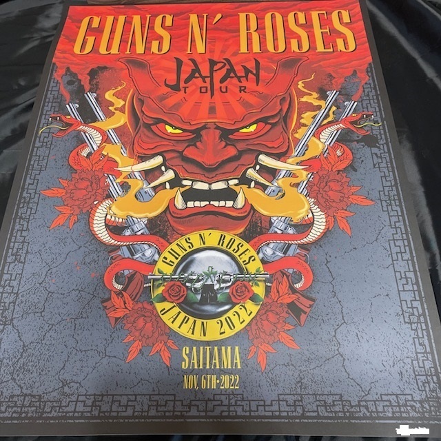 N' リトグラフ Guns GUNS Roses 0 TOUR ポスター 350枚 guns JAPAN